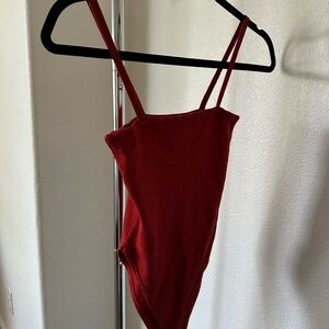 Red Women's Bodysuit